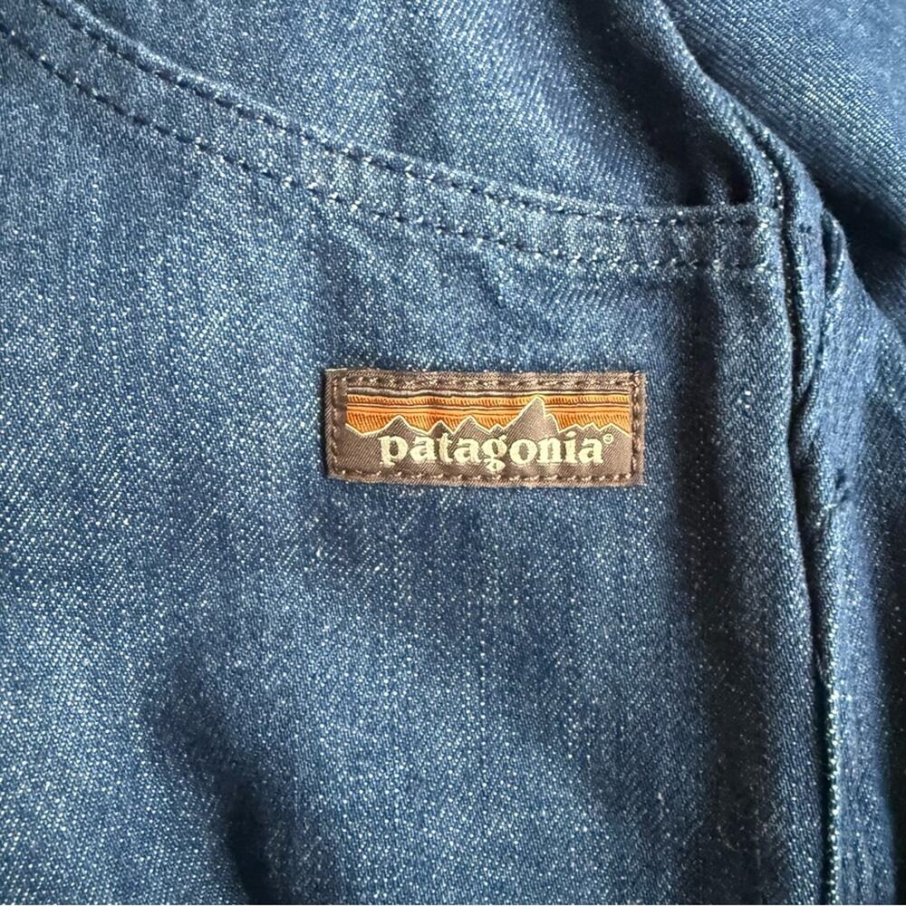 Patagonia Women’s Organic Cotton Steel Forge Denim Overalls Workwear XS NEW - Picture 8 of 13